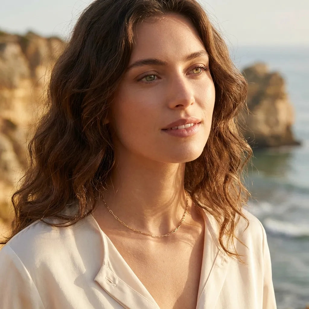 Léa Paperclip Chain Necklace