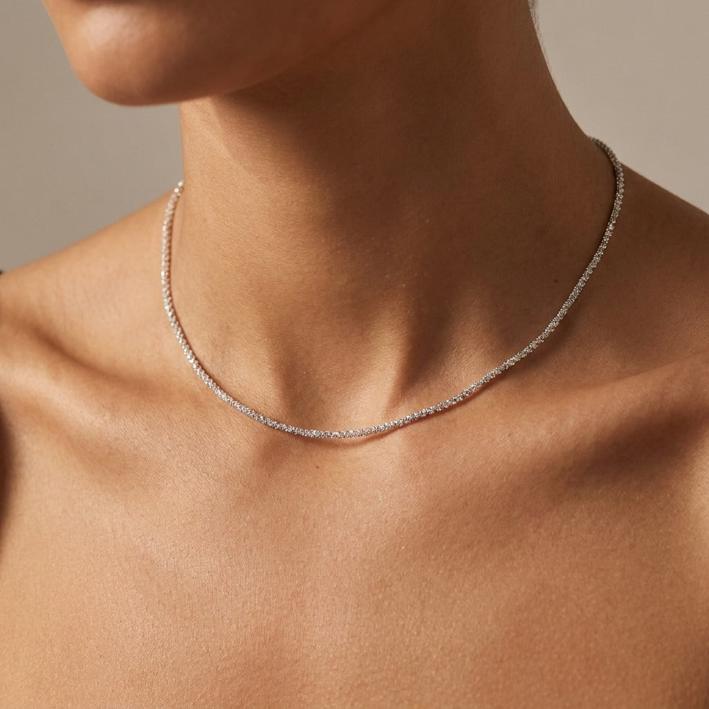 Abigail Gold Chain Necklace Close Up Detail