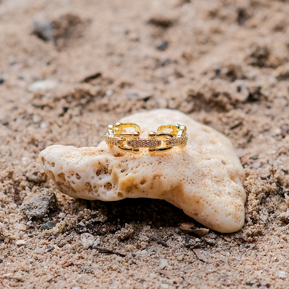 Olivia Gold Chain Ring