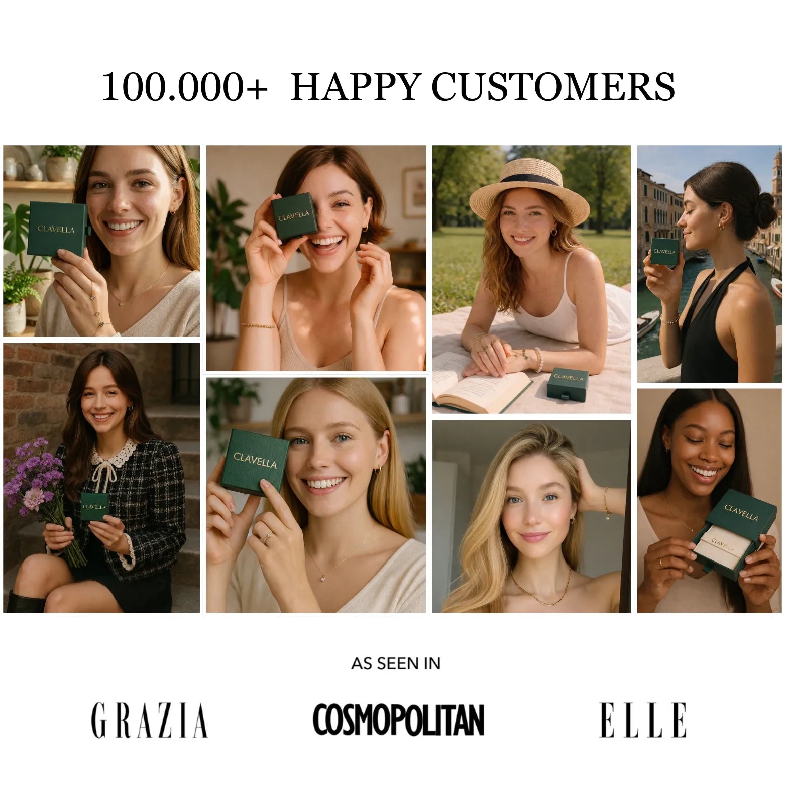 Chloe Crystal Clover Earrings