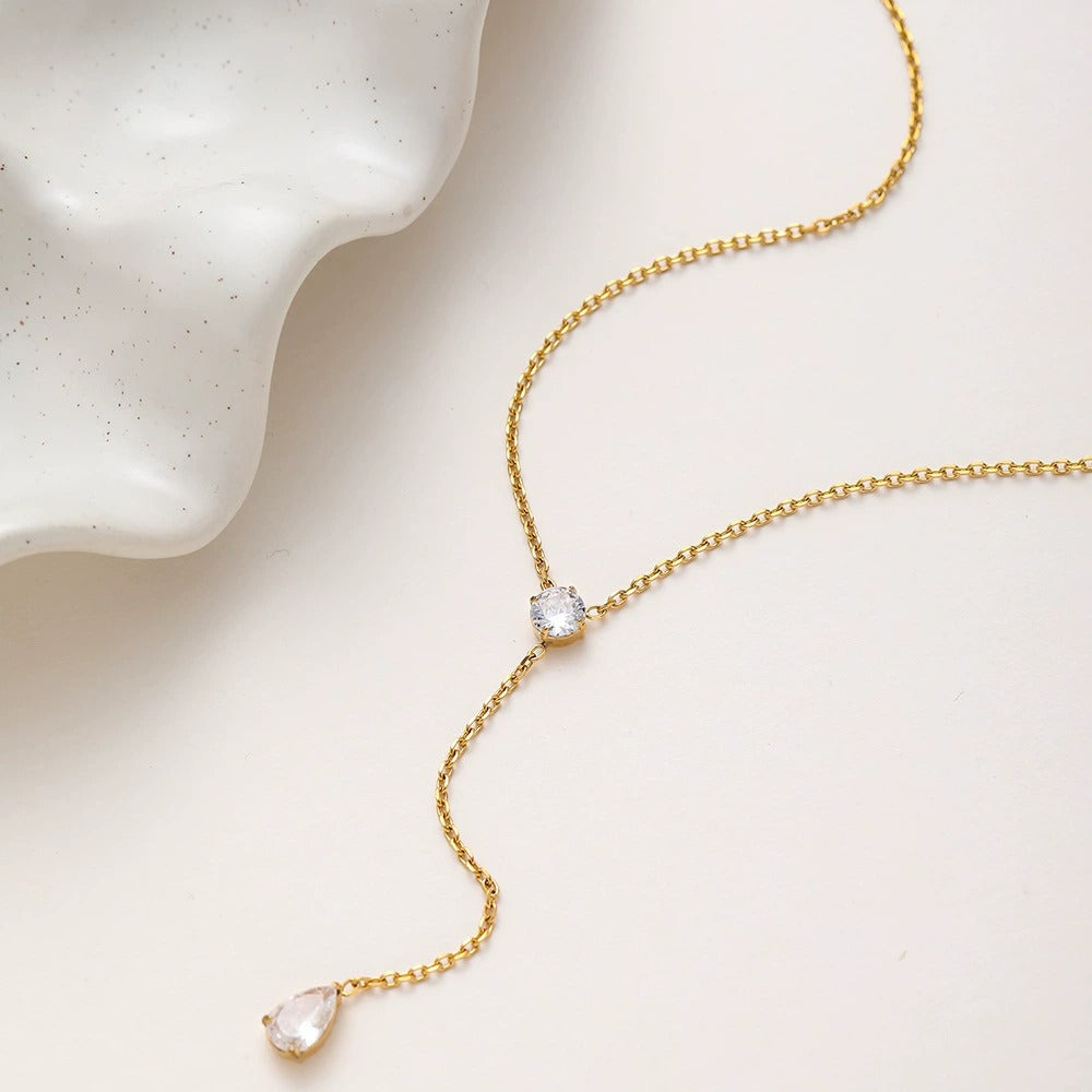 Halo Lariat Necklace