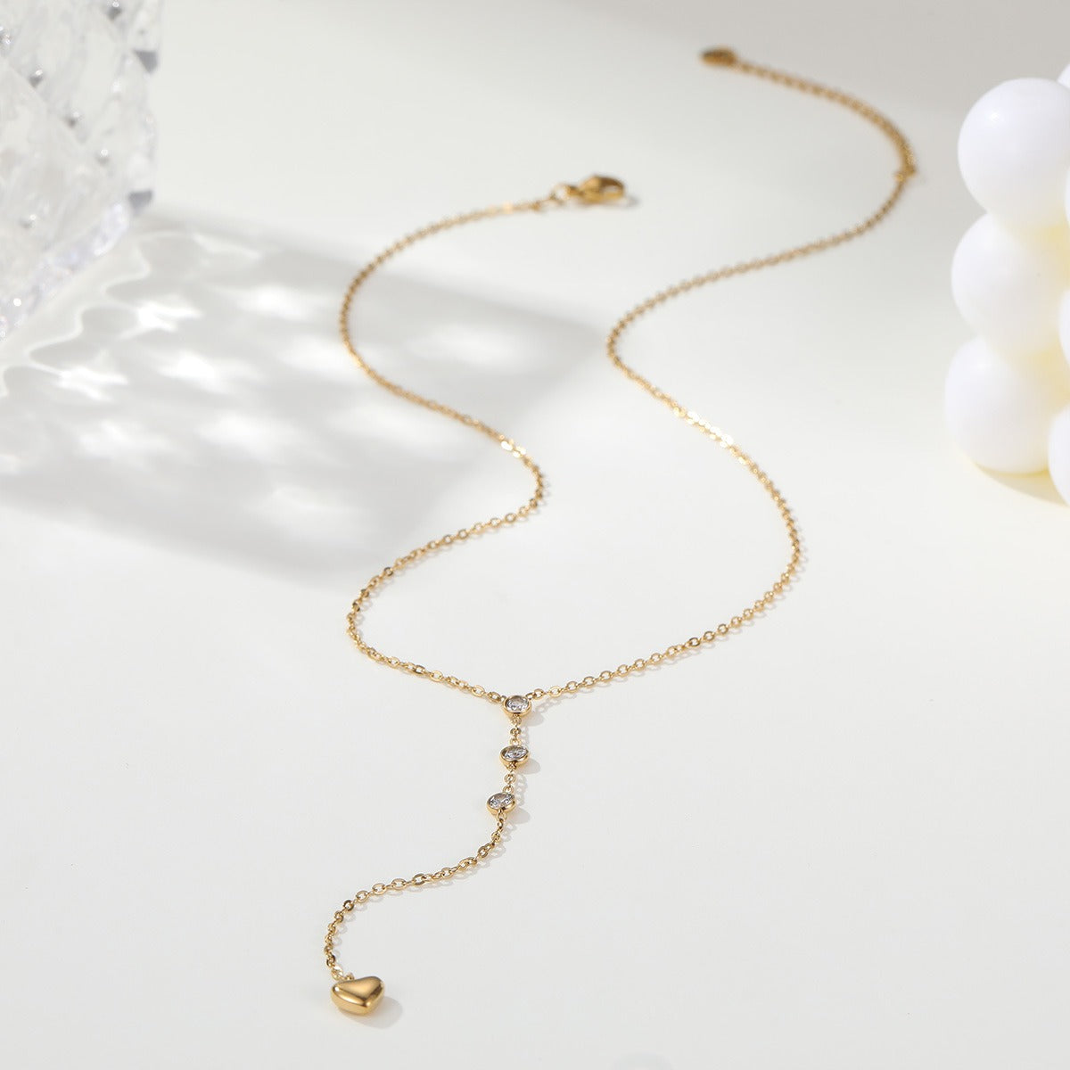 Heart Lariat Necklace