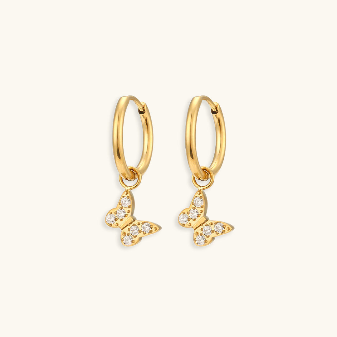 Margaret Gold Earrings with AAAAA Diamond Simulants