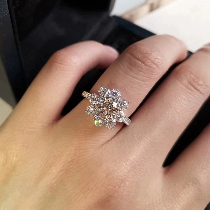 Andora Silver Crystal Ring