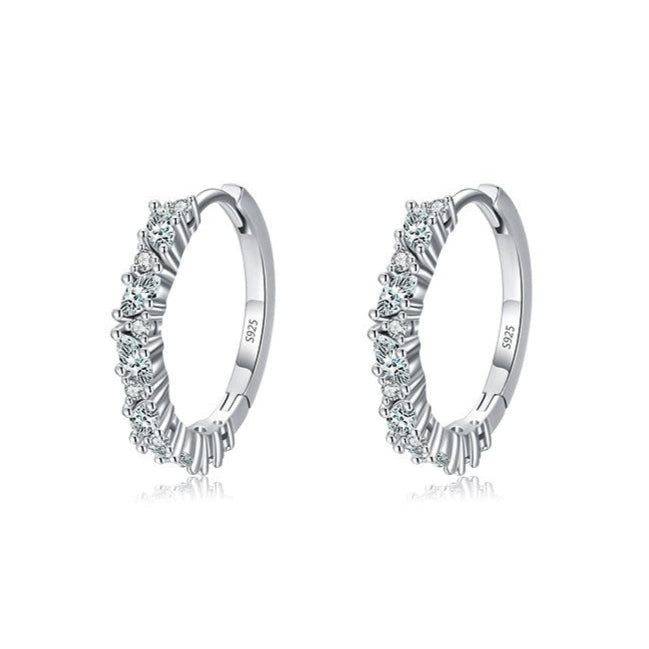 Celeste Pavé Hoop Earrings