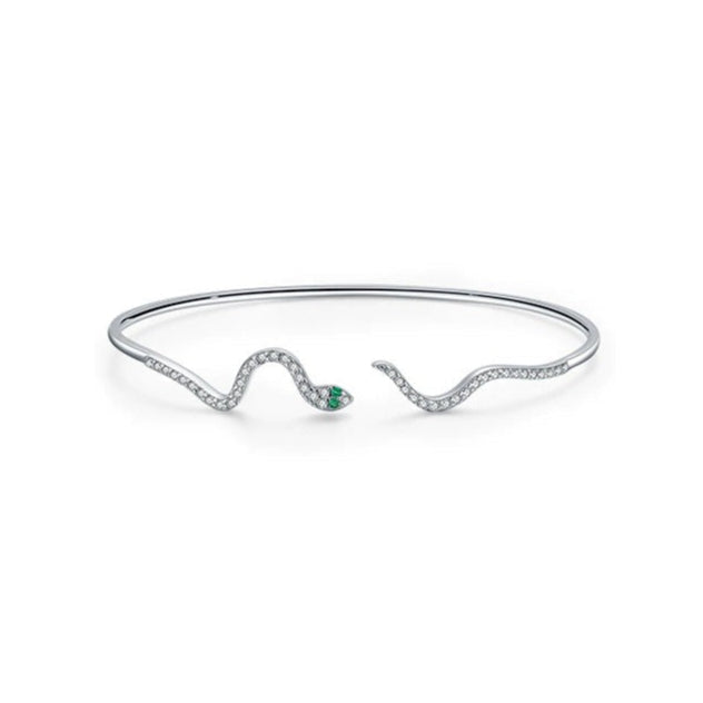 Liana Crystal Snake Bangle