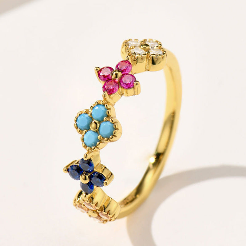 Mia Crystal Cluster Ring