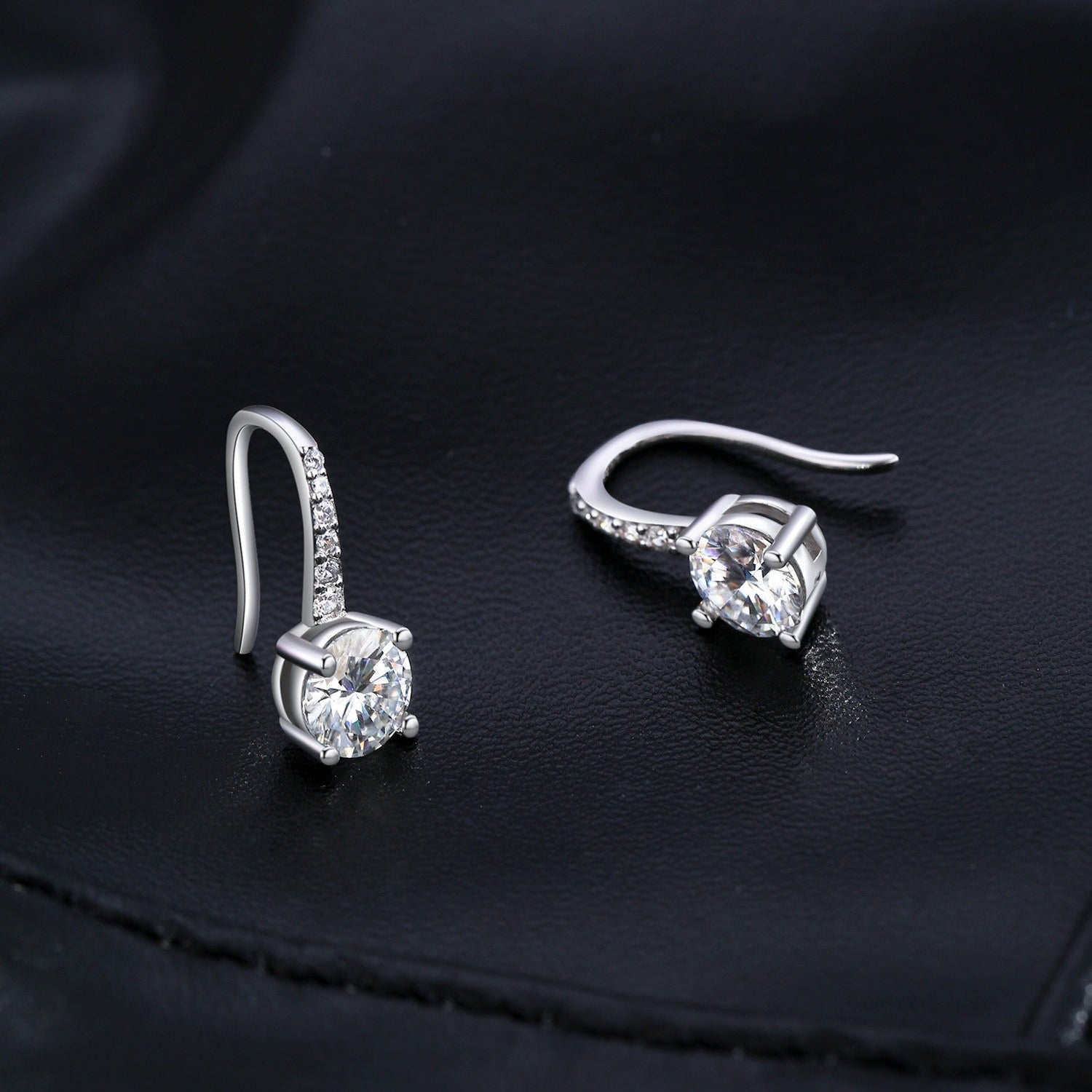 Luna Pavé Solitaire Earrings