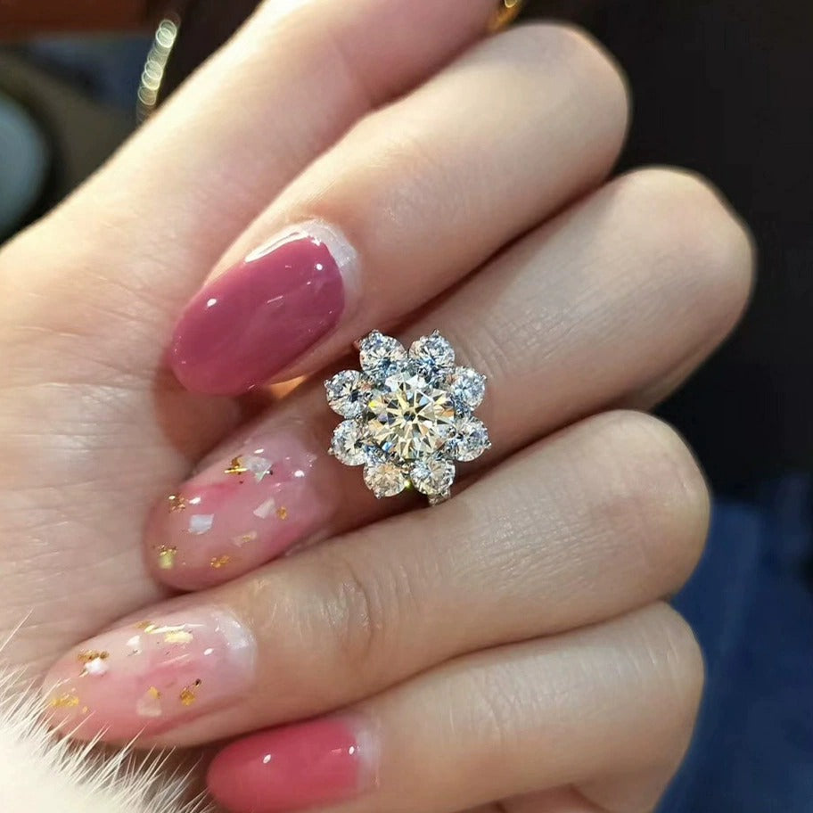 Andora Silver Crystal Ring