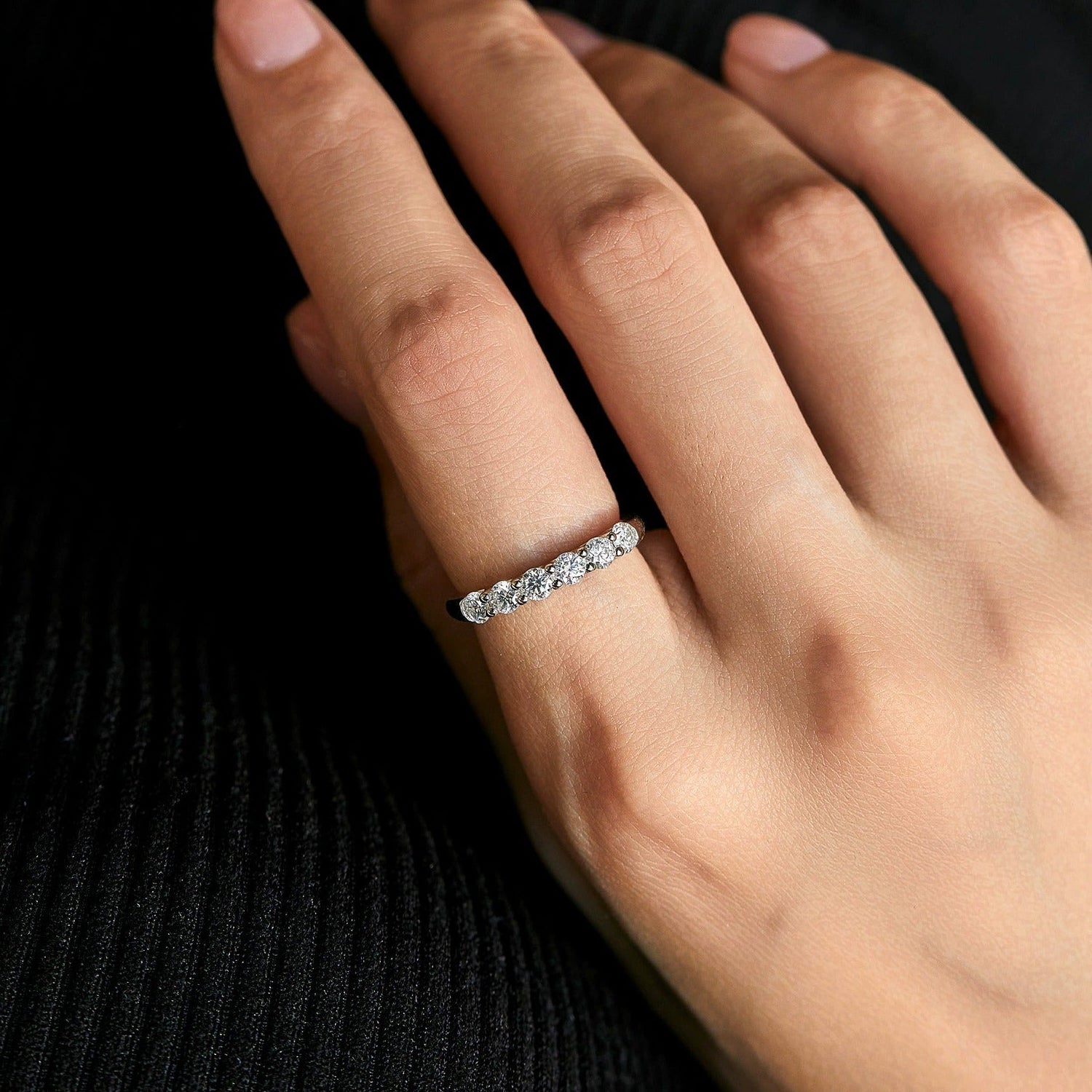 Elise Eternity Silver Ring