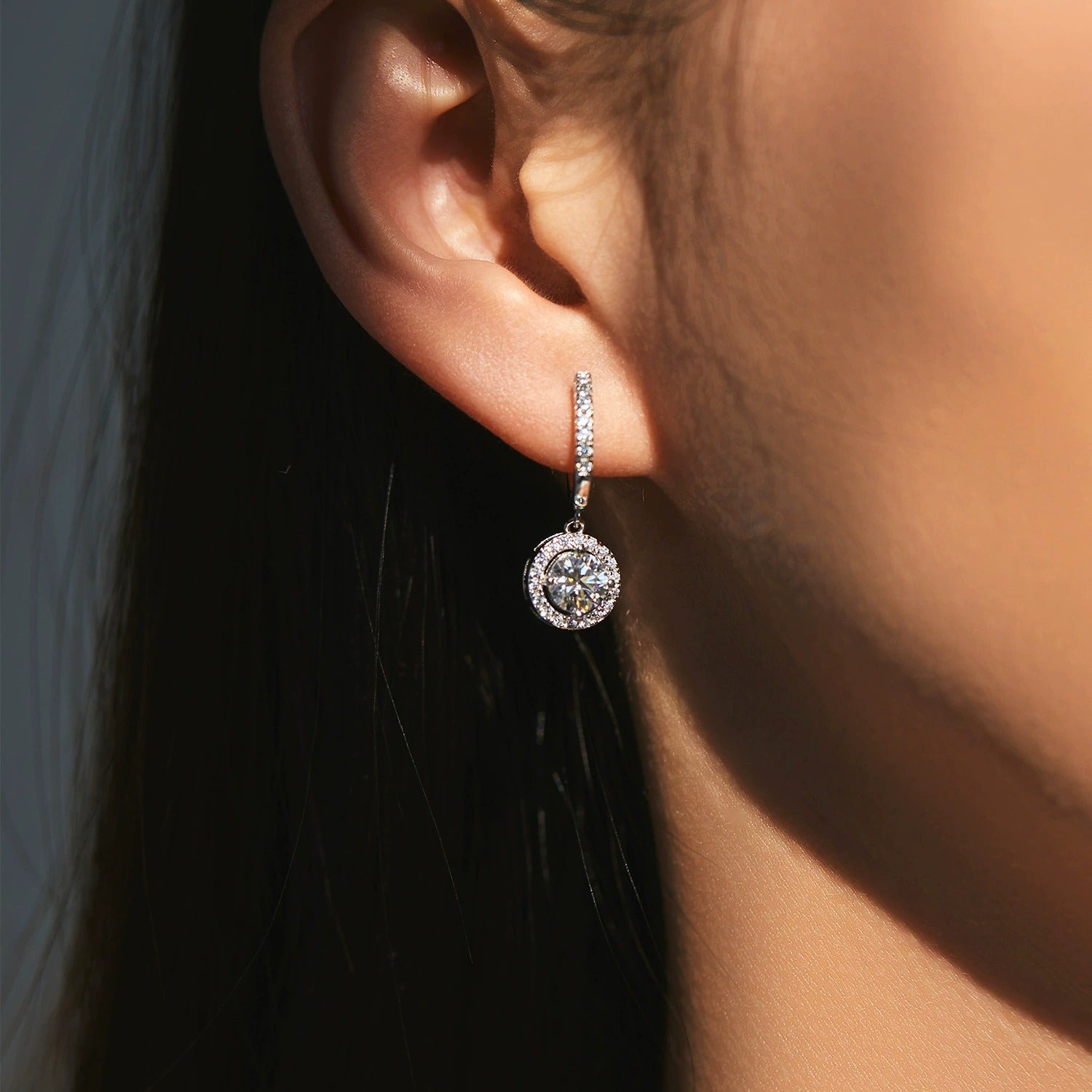 Sophie Pavé Circle Earrings