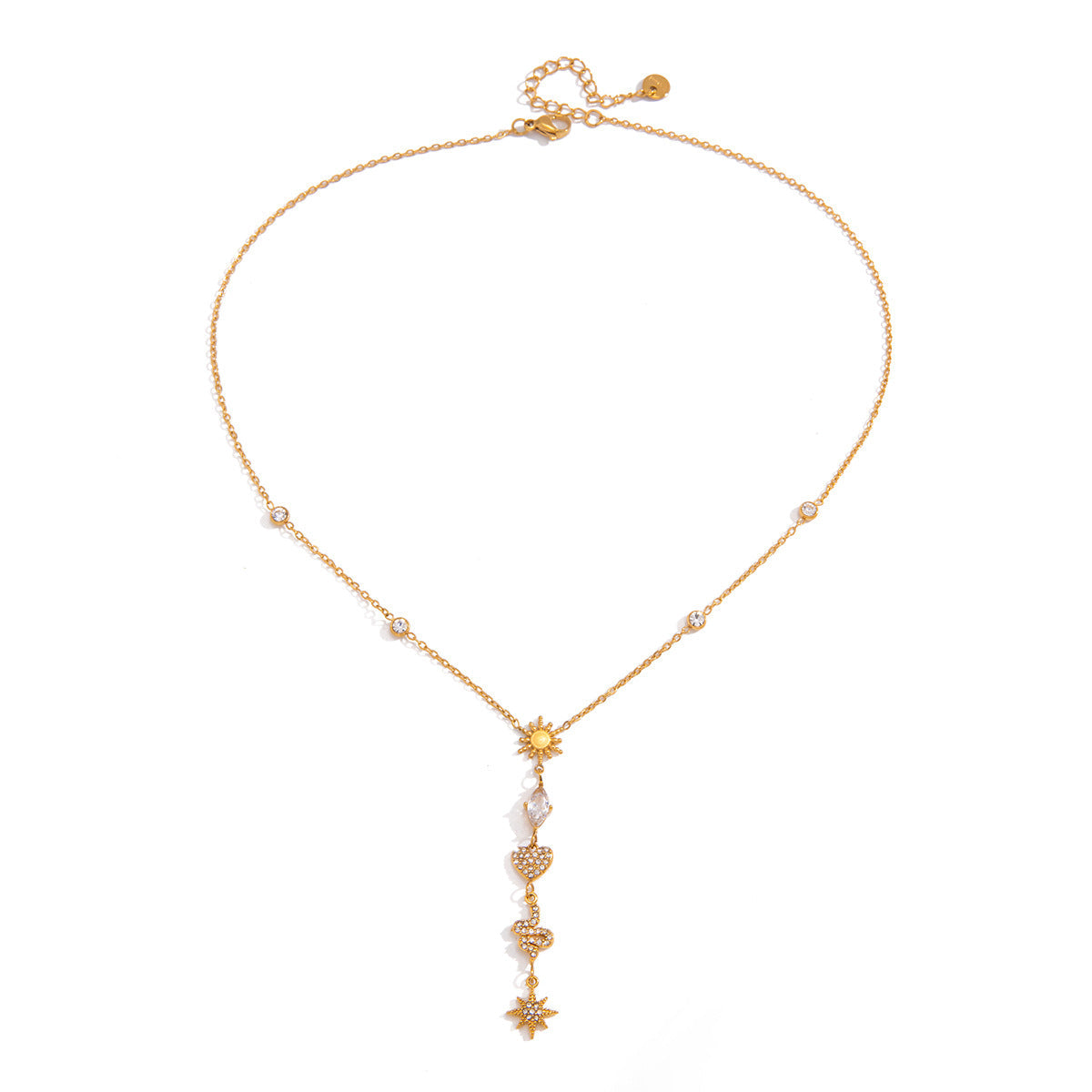 Amulet Lariat Necklace