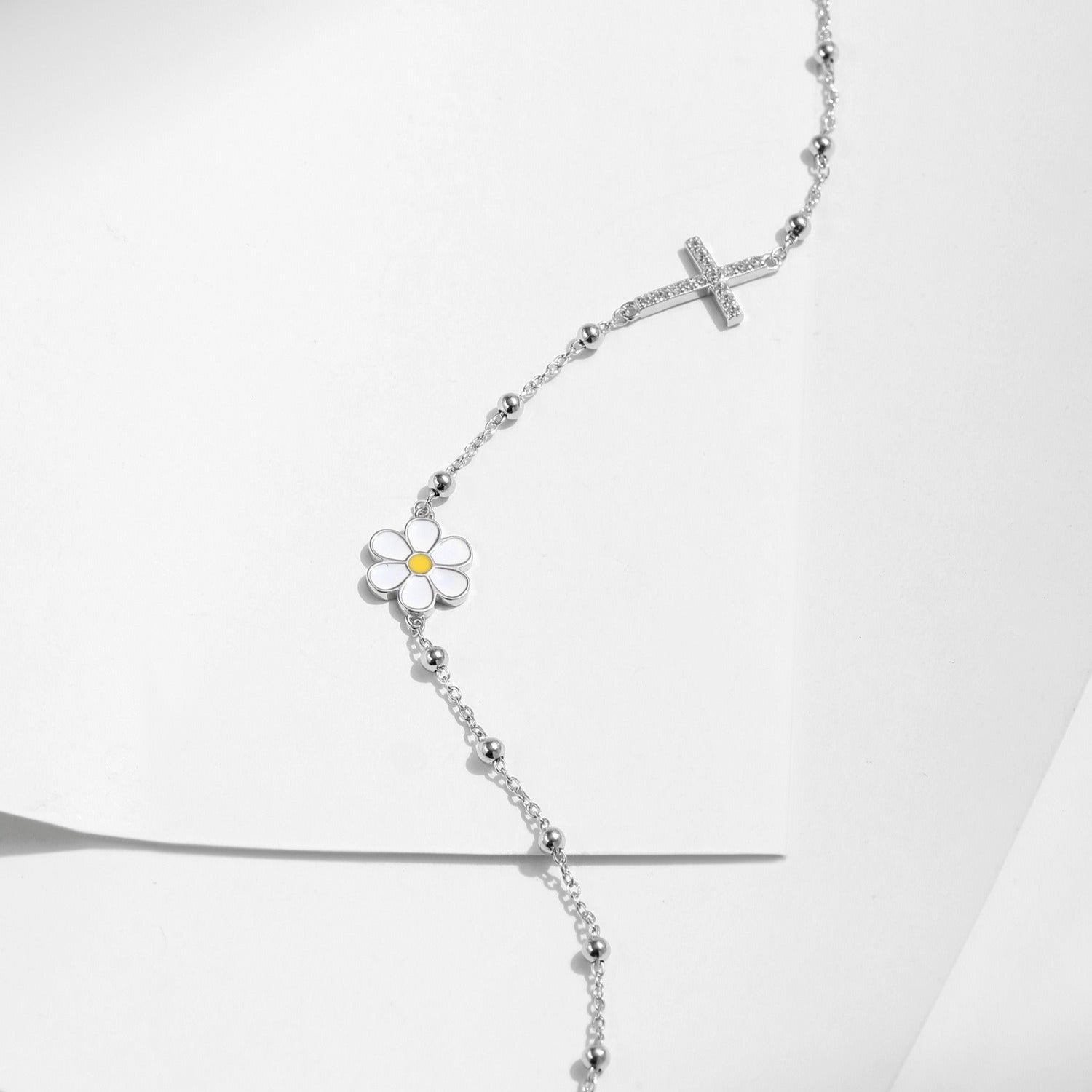 Olivia Marguerite Cross Bracelet