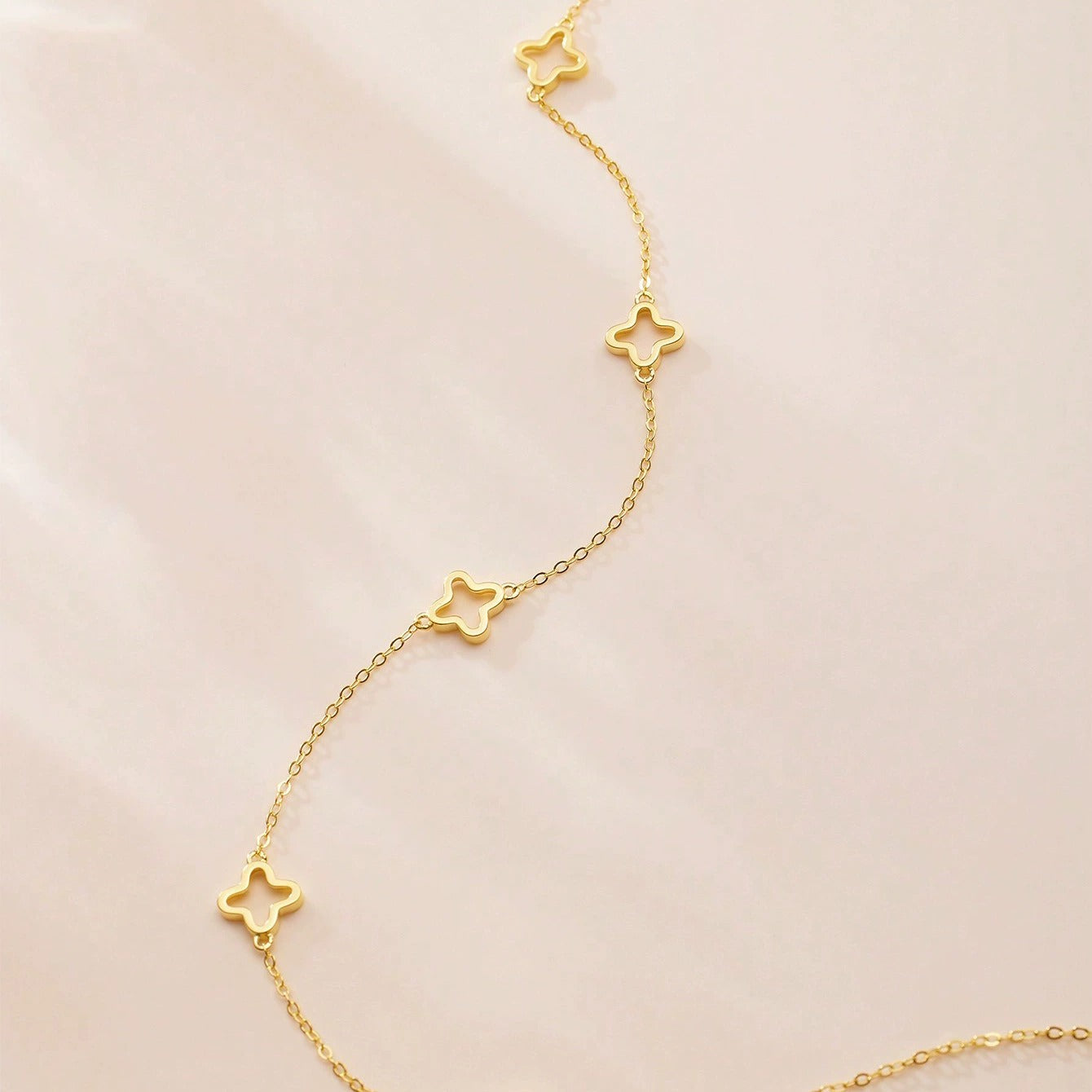 Inna Gold Clovers Necklace