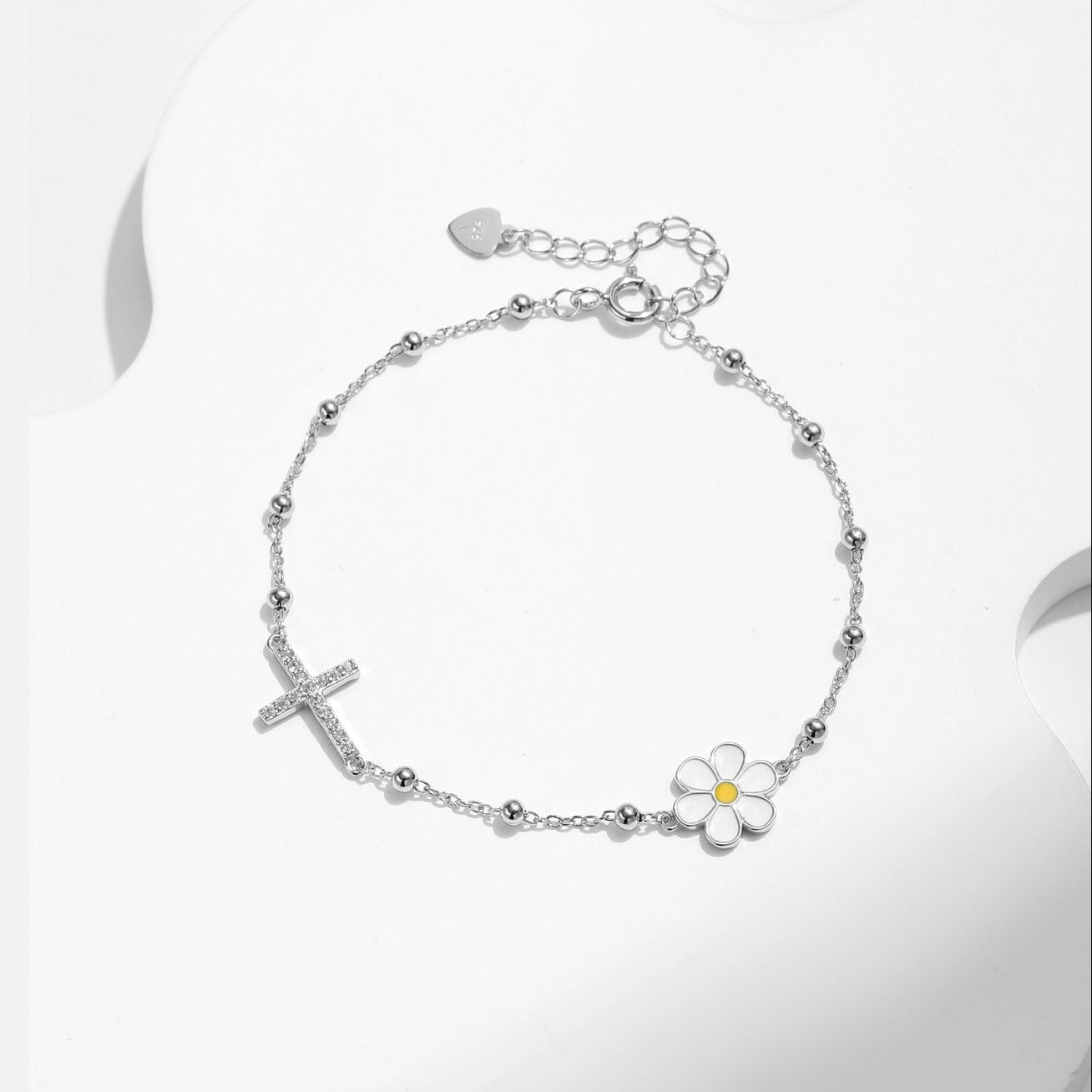 Olivia Marguerite Cross Bracelet