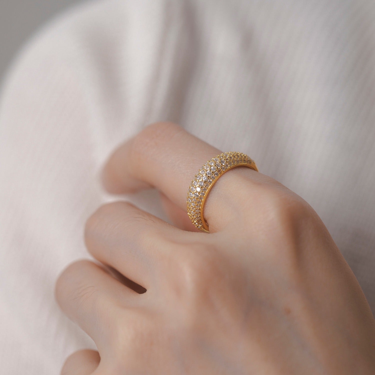 Emilie Luxe Pavé Ring