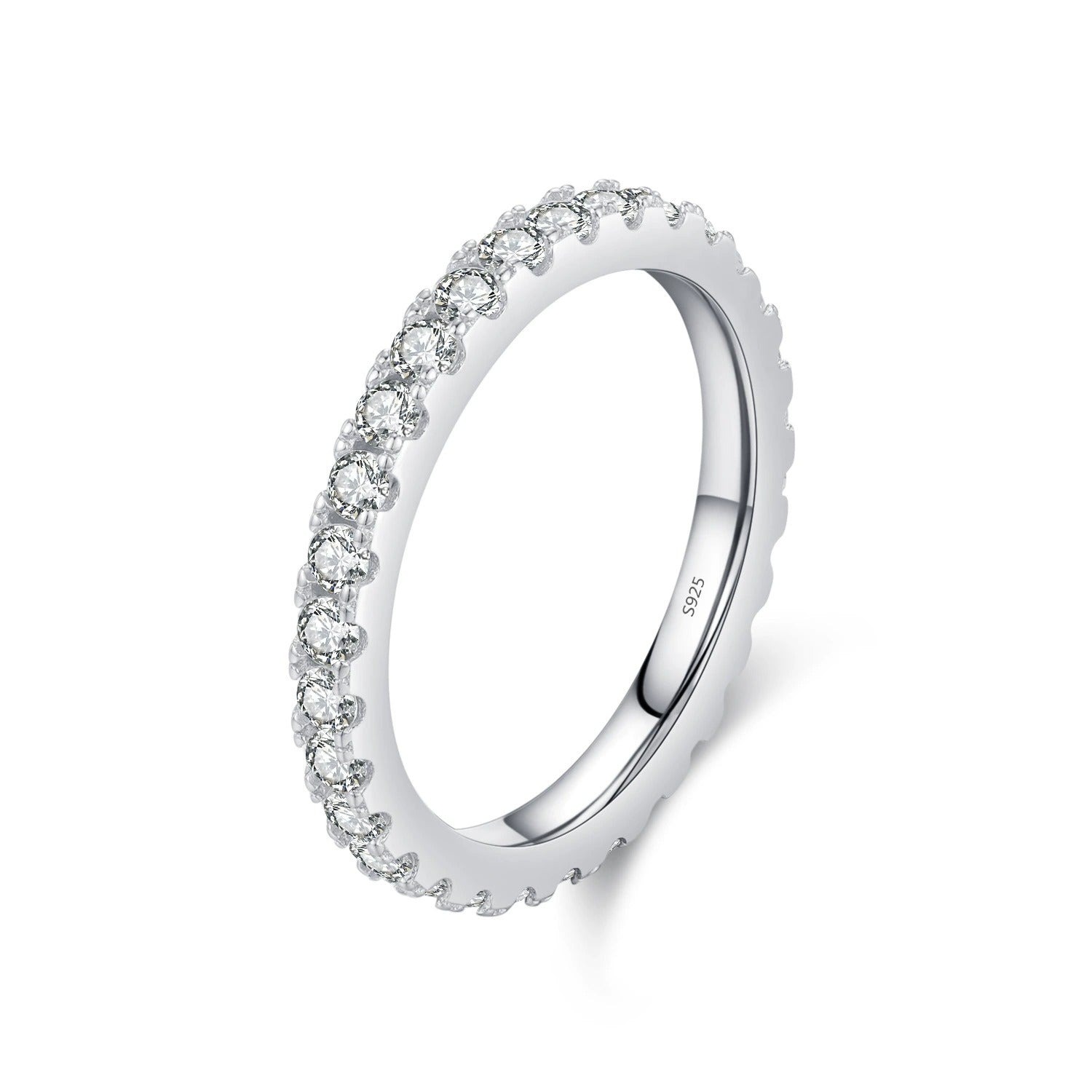 Emma Eternity Silver Ring