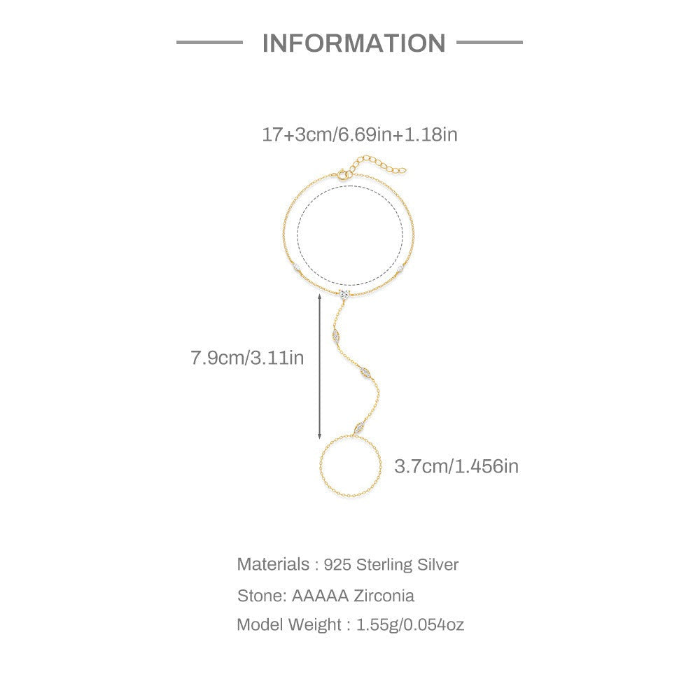 Amélie Crystal Hand Chain