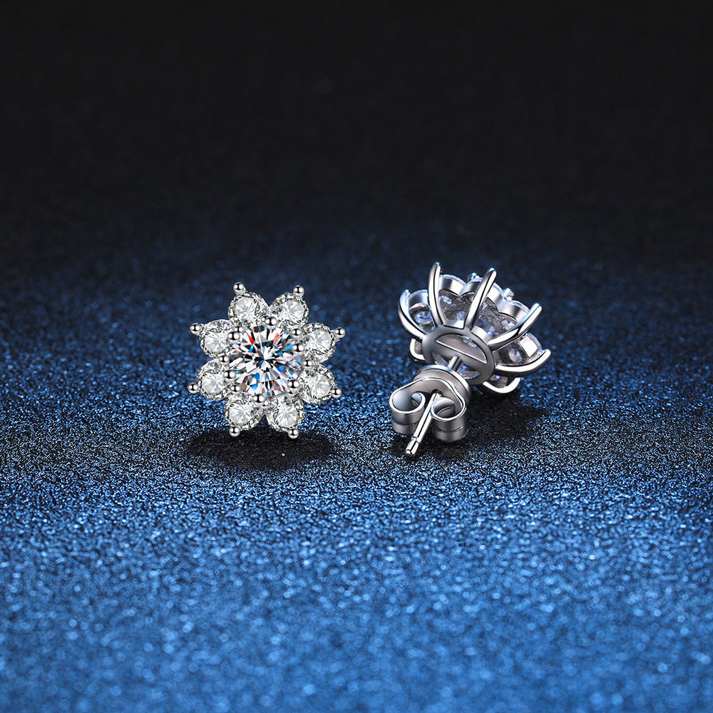 Andora Silver Crystal Earrings