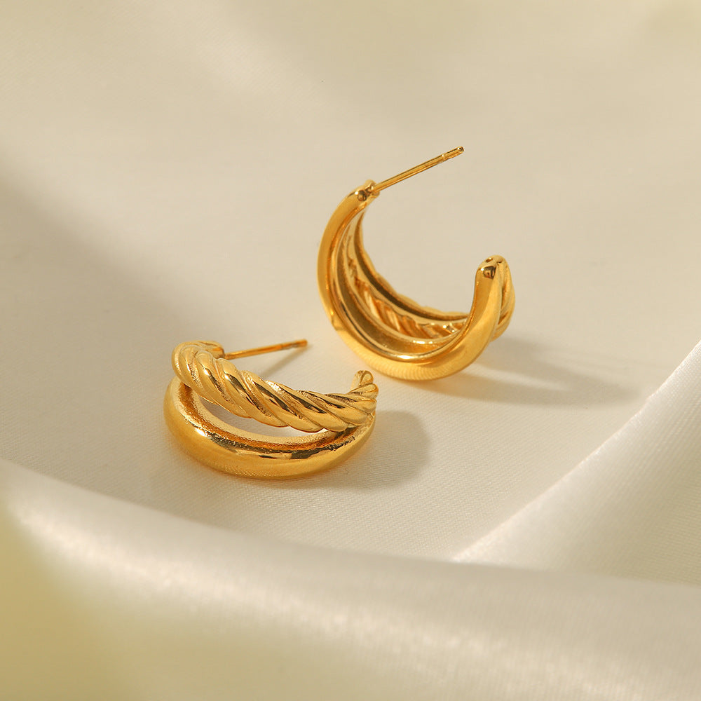 Juliet Layered Gold Earrings