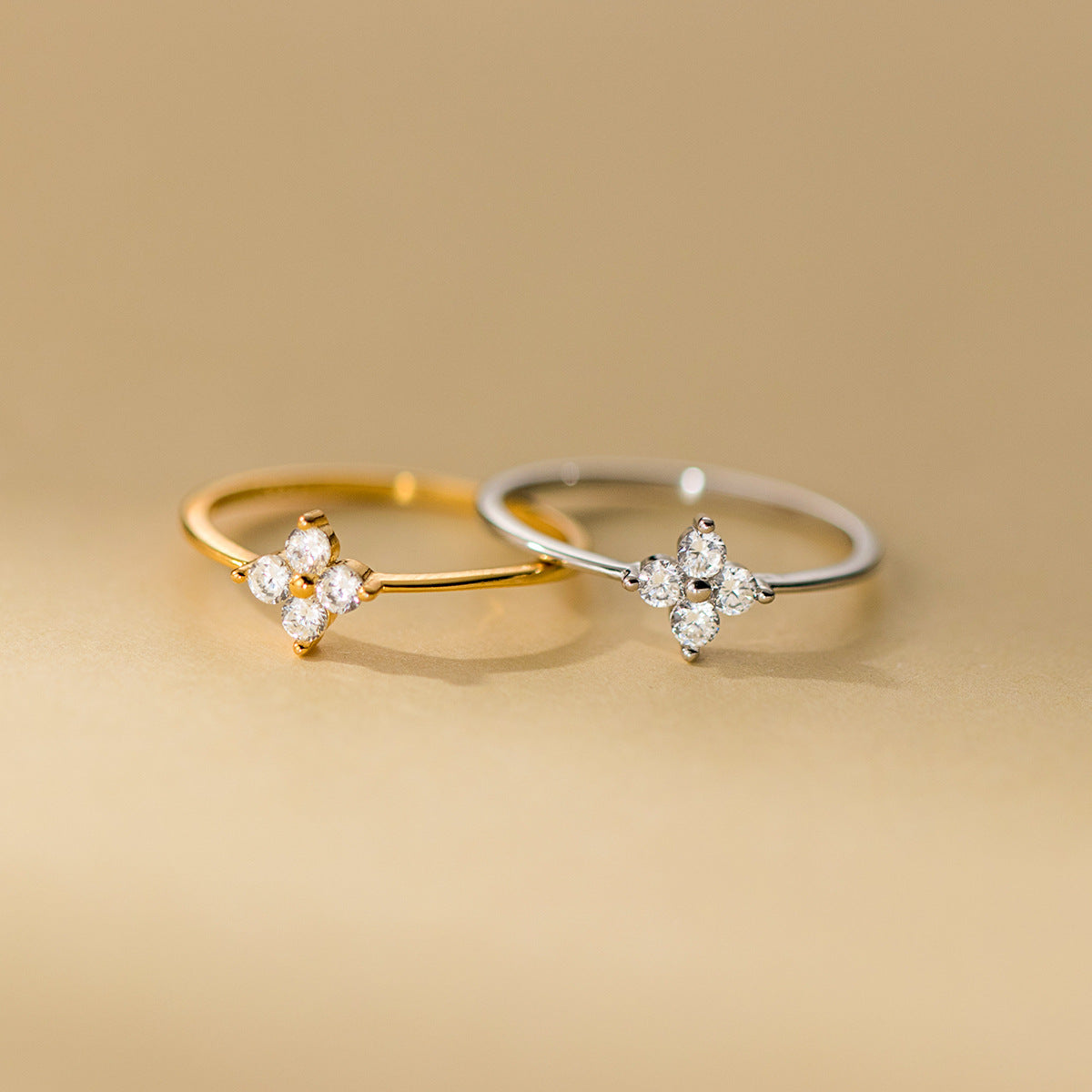 Chloe Crystal Clover Ring