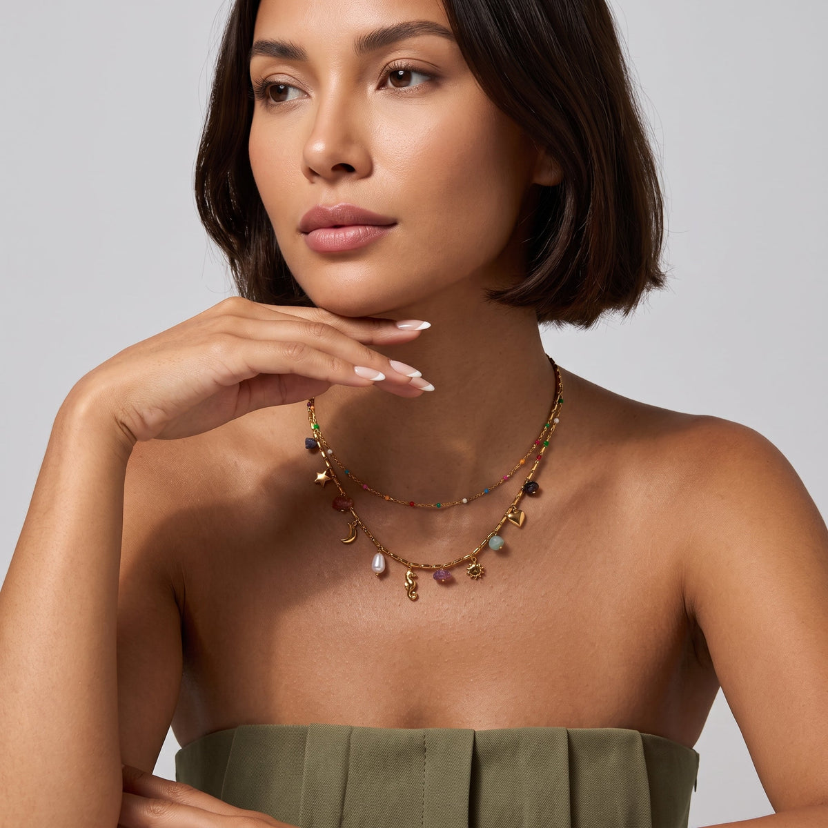 Bohemia Layered Gold Necklace
