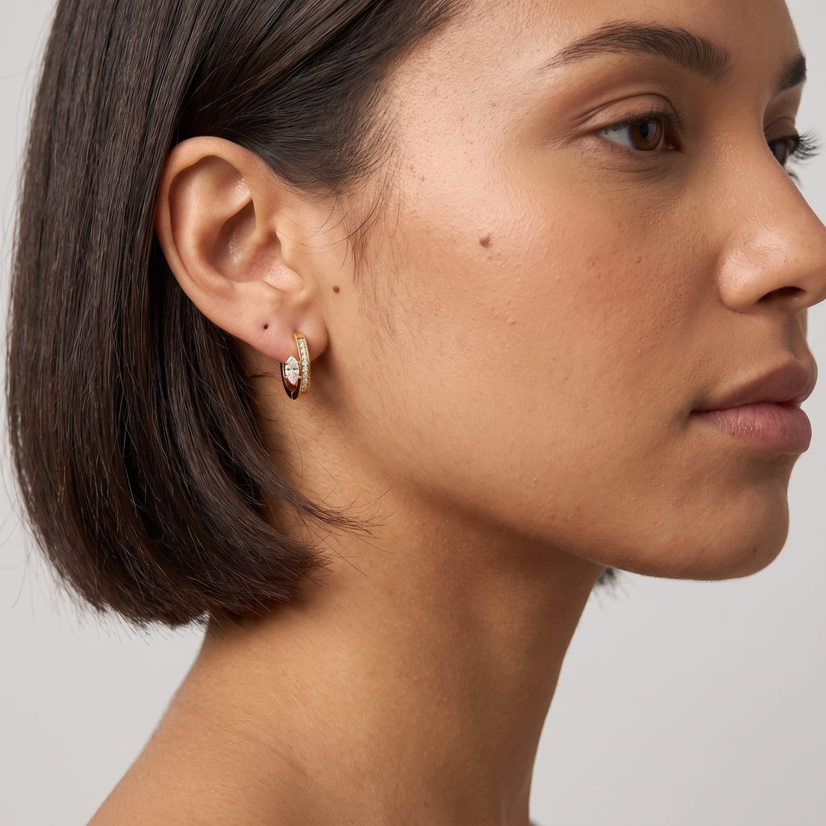 Marquise Pavé Hoops