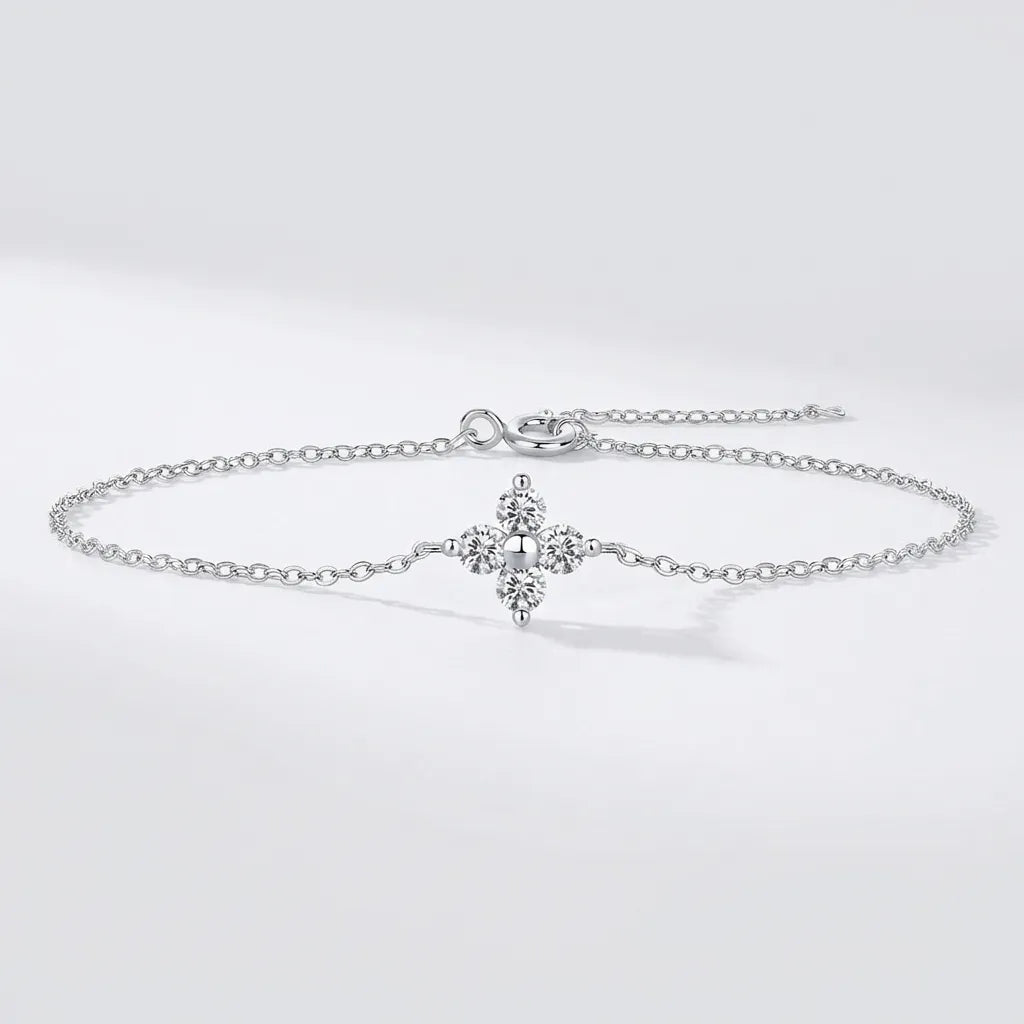 Emma Crystal Clover Bracelet