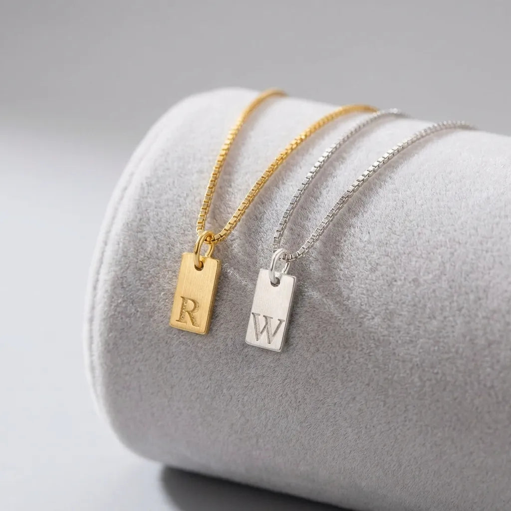 Aurélie Initial Charm Necklace