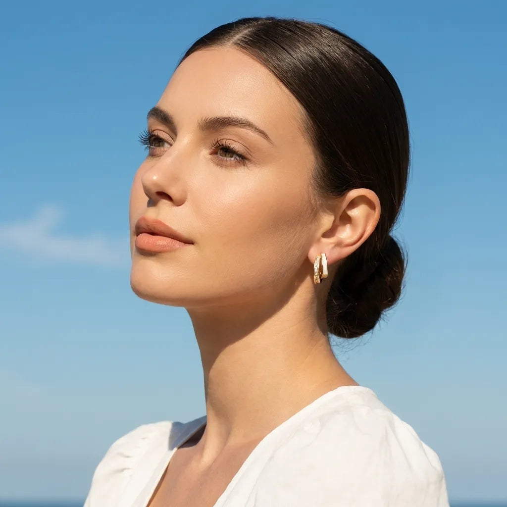 Olivia Pearl & Crystal Earrings