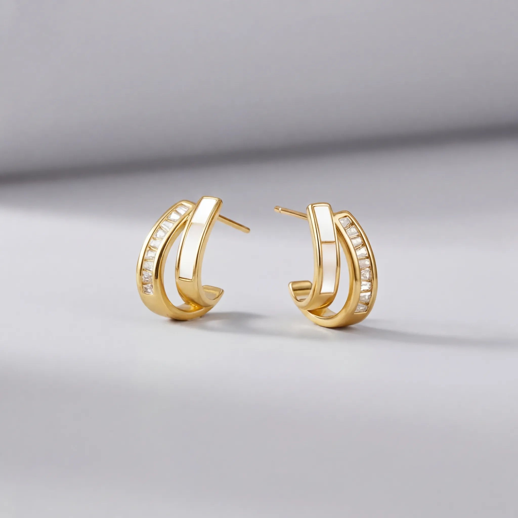Olivia Pearl & Crystal Earrings