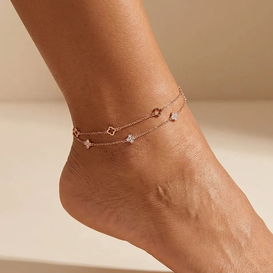 Ariana Clover Anklet