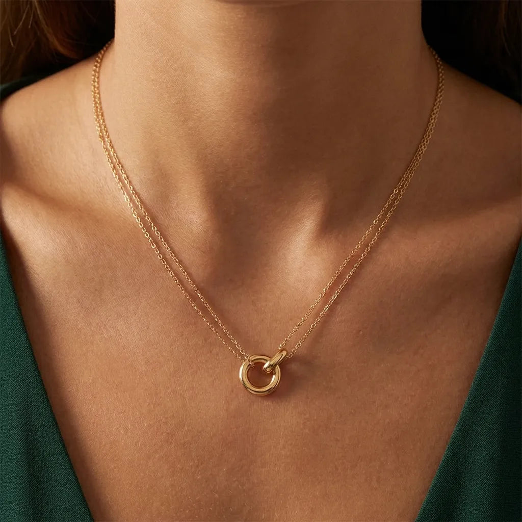 Harper Circle Link Necklace