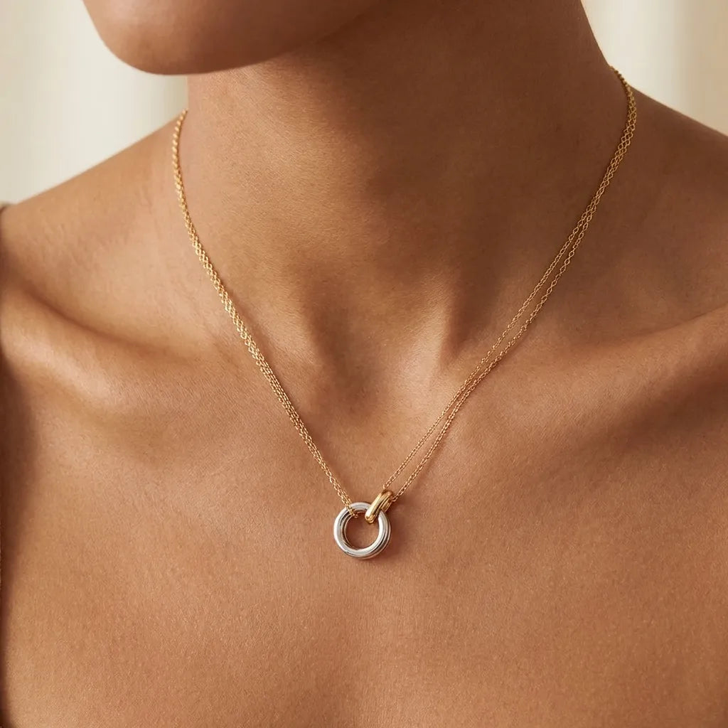 Harper Circle Link Necklace
