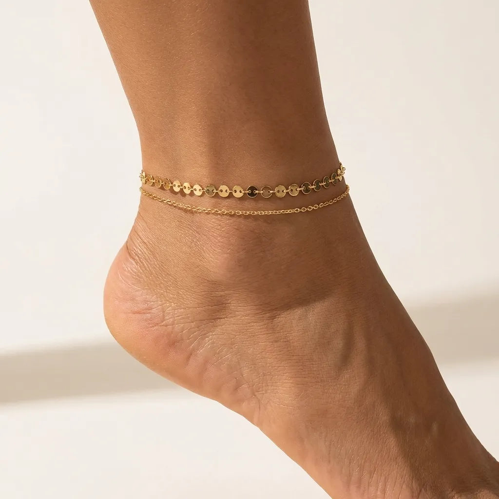 Eliane Disc Anklet