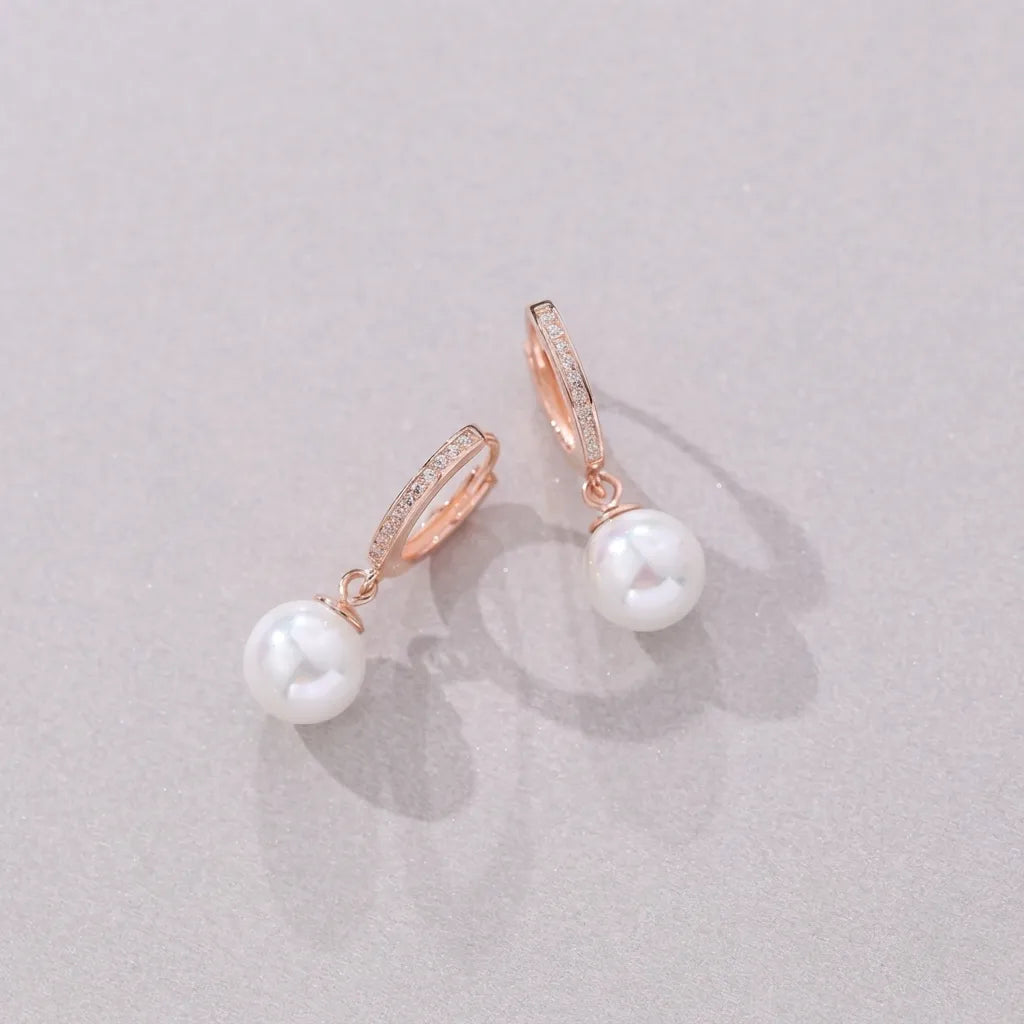 Anaïs Pavé Pearl Earrings