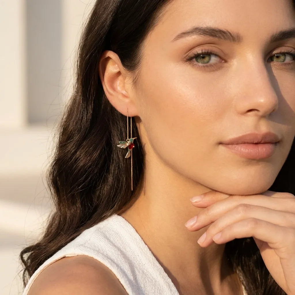 Crystal Hummingbirds Earrings