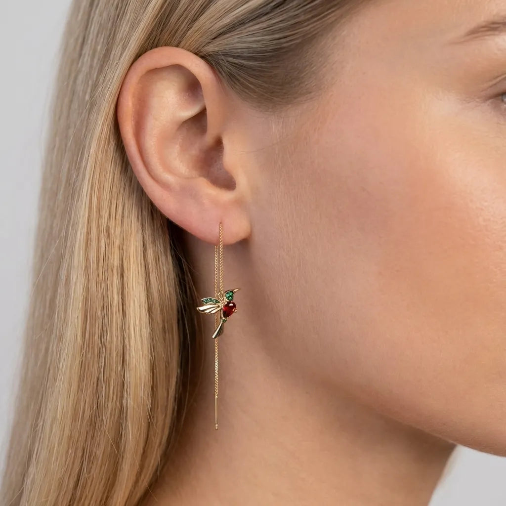Crystal Hummingbirds Earrings