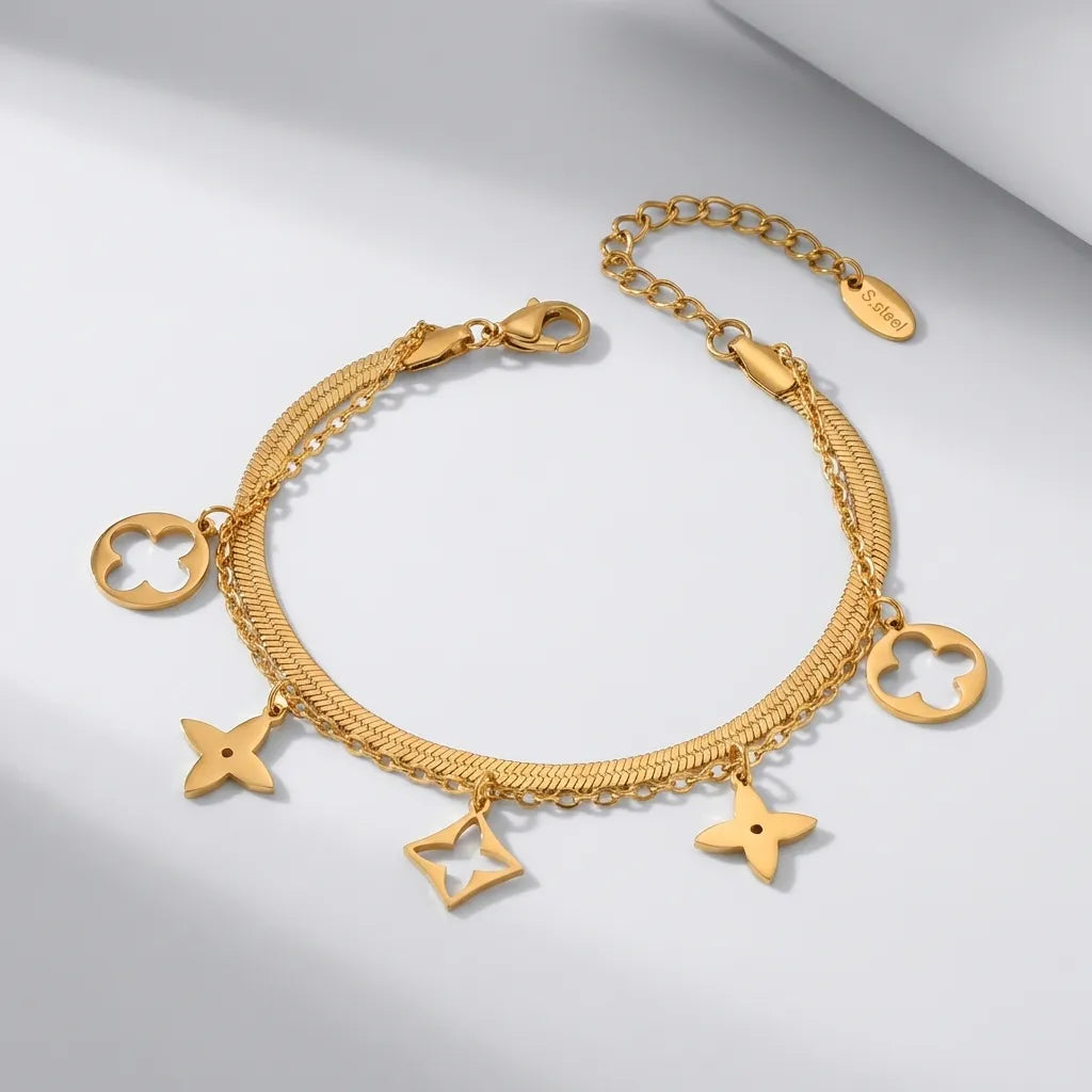 Chiara Clover Charm Anklet