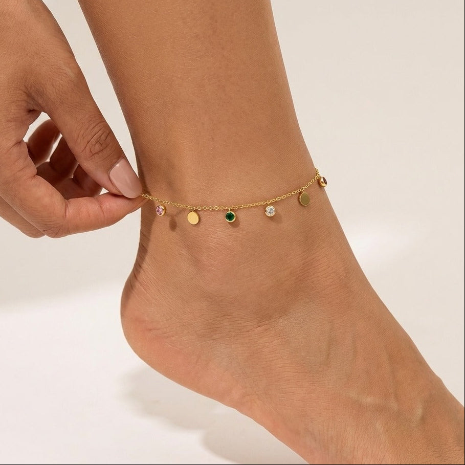 Lucie Gold Drops Anklet