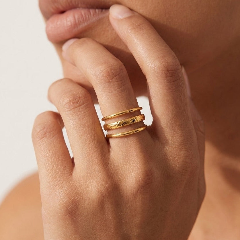Lucinda Layered Gold Ring