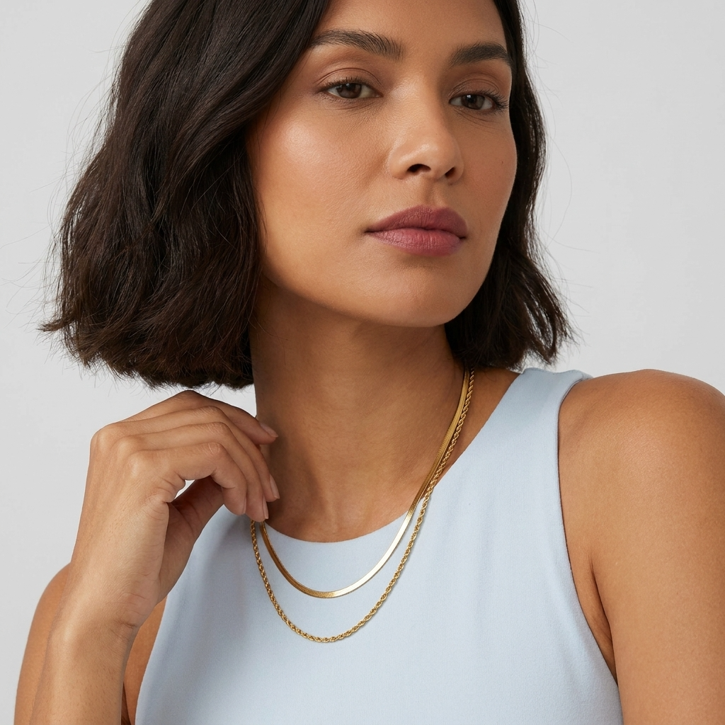 Hailey Layered Gold Necklace