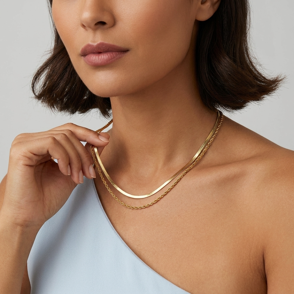 Hailey Layered Gold Necklace