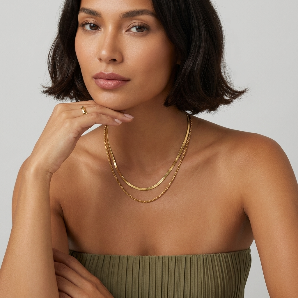 Hailey Layered Gold Necklace