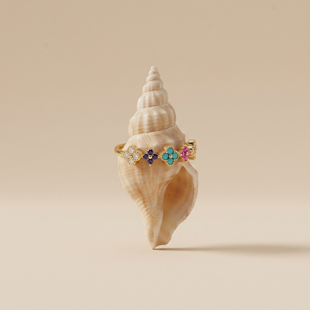 Mia Crystal Cluster Ring