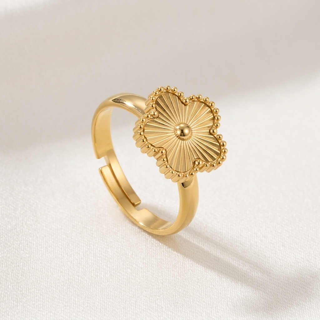 Rowena Gold Flower Ring