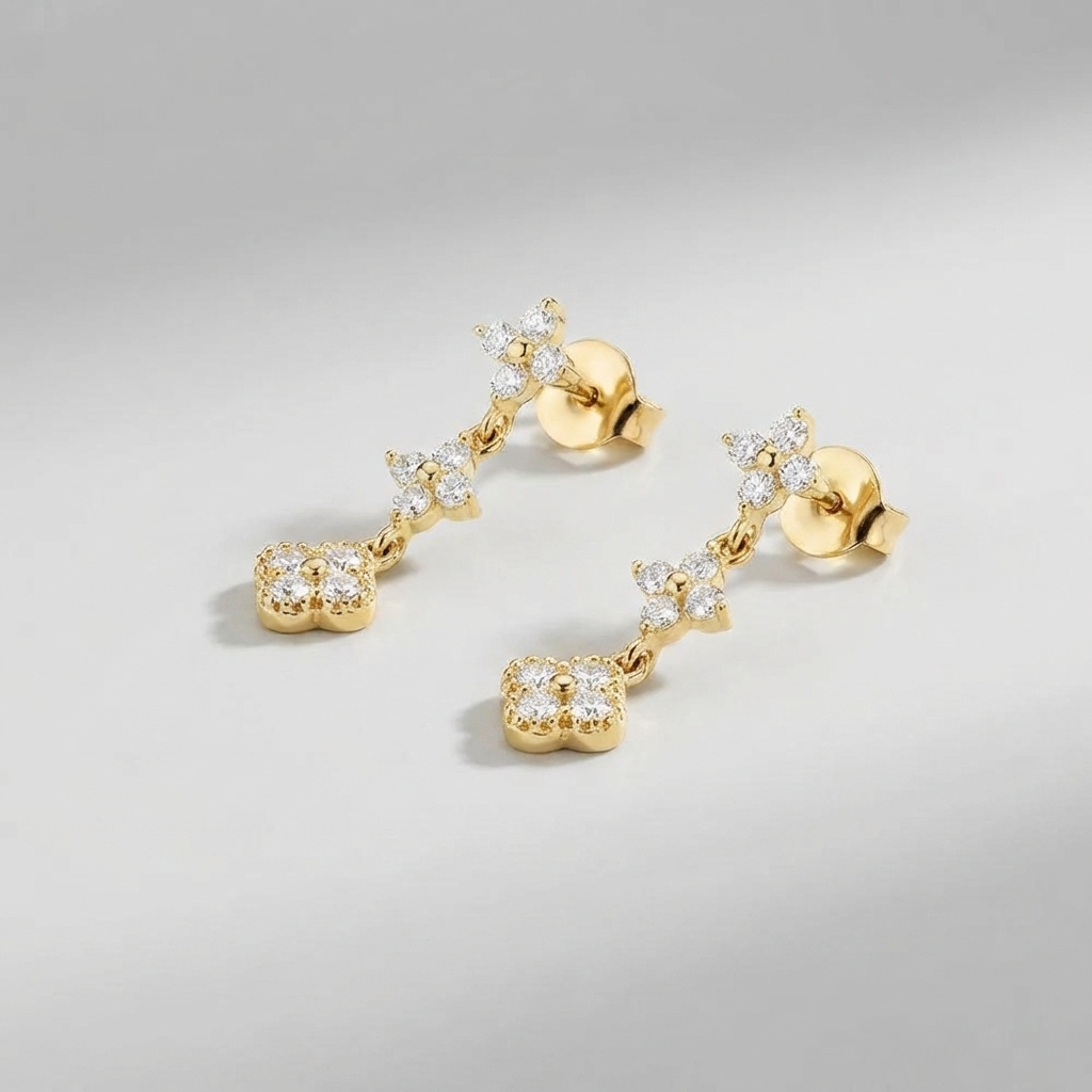 Mia Sparkle Cluster Earrings