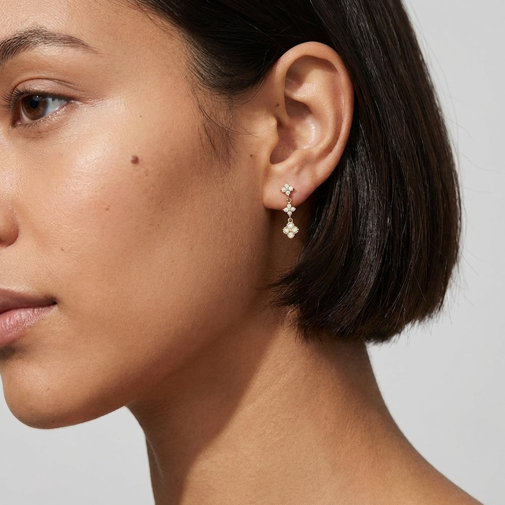 Mia Sparkle Cluster Earrings