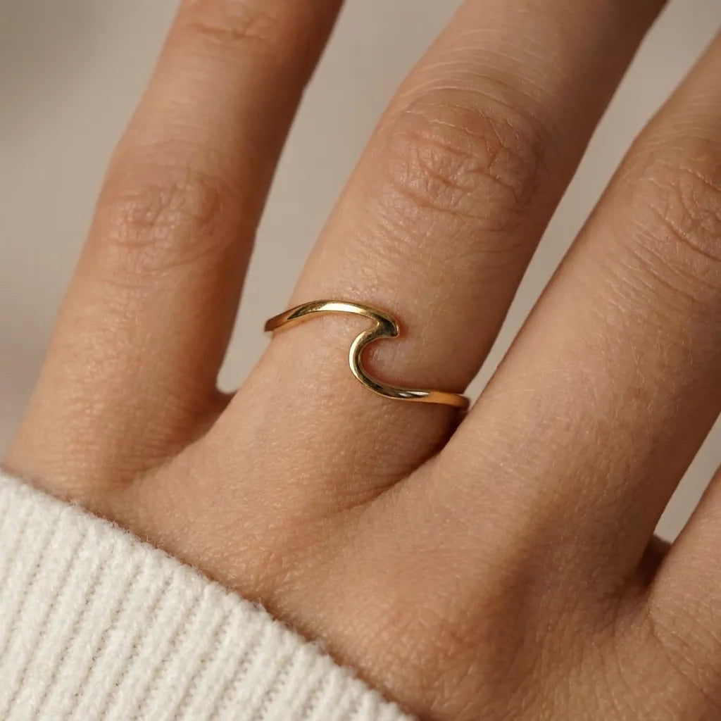Wave Gold Ring