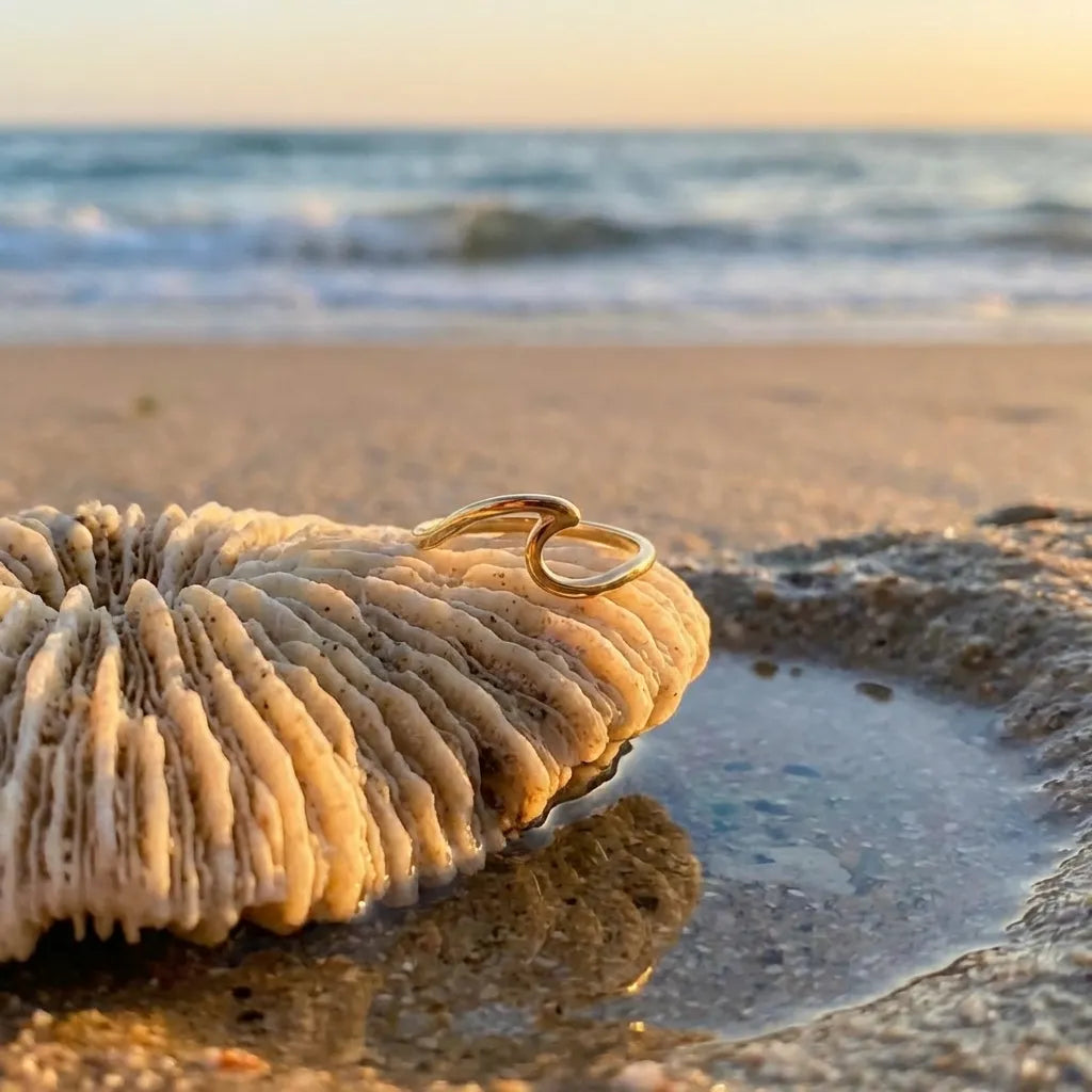 Wave Gold Ring